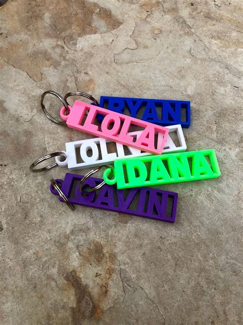 Personalized Keychain Custom Keychain Custom Name Keychain - Etsy | Custom keychain ...