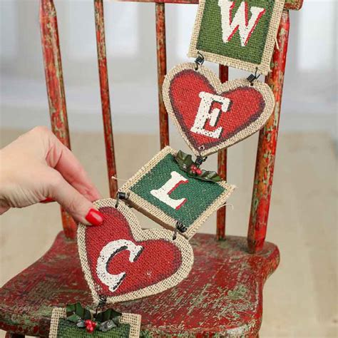 Rustic Christmas "Welcome" Sign - Christmas and Winter Sale - Sales