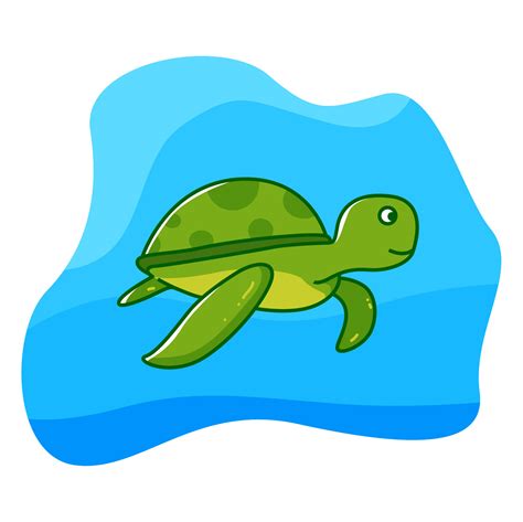 Turtle under the sea 202707 Vector Art at Vecteezy