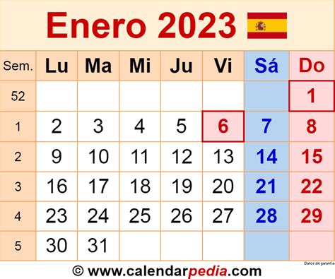 Calendario Mexicano 2023 Con Festivos Enero - IMAGESEE