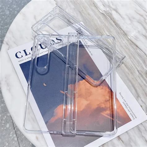 Clear Phone Case For Samsung Galaxy Z Fold 5 4 5G Hinge Plastic Cover - AliExpress