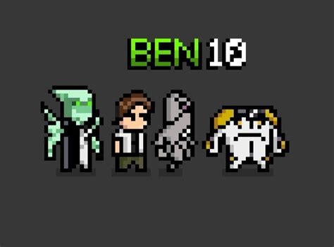 Ben 10 Pixel Art no YouTube Ben 10, Sprites, Pixel Art, Pixel Games ...