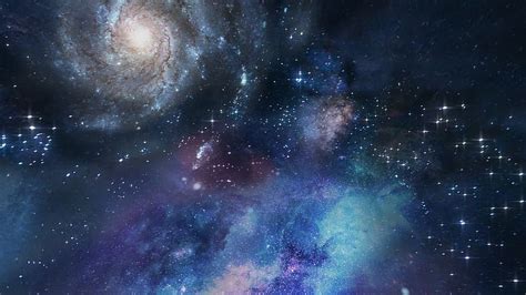 universe painting, space, deep space, galaxy, nebula, stars, constellation, universe, colorful ...