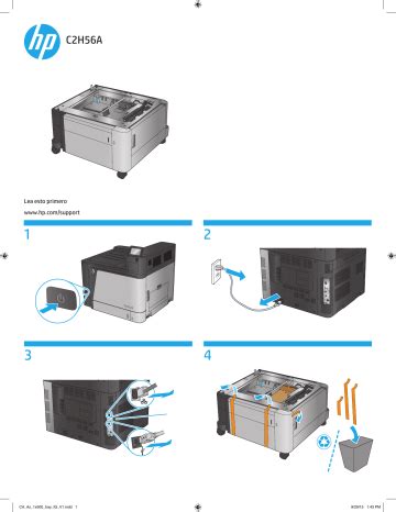 HP Color LaserJet Enterprise M855 Printer series installation Guide ...