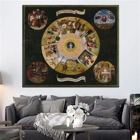 Aliexpress.com : Buy The Seven Deadly Sins Wall Art Canvas Prints By Hieronymus Bosch ...