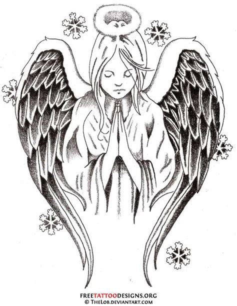 Angel Tattoos | Angel Wings, Guardian Angel and St Michael Designs