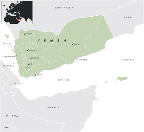 Yemen Districts Map