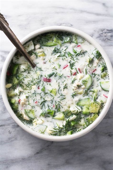 Okroshka (Russian Cold Soup) | MariaUshakova.com