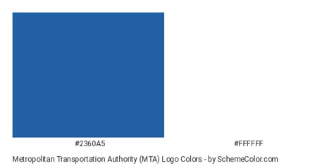 Metropolitan Transportation Authority (MTA) Logo Color Scheme » Blue » SchemeColor.com