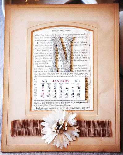 calendar from a vintage photo album page | ....www.acharming… | Flickr