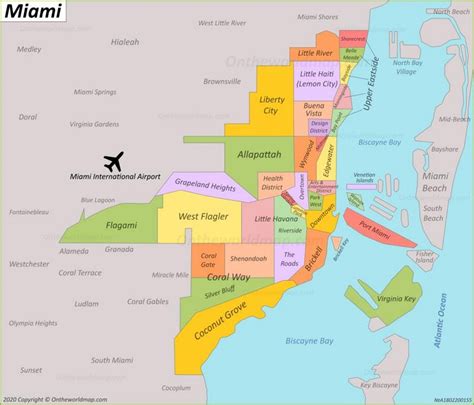 Miami Mapa | Mapa De Rios