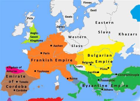 Pin by ERIKA Bolbinsky on Maps | Byzantine empire map, Charlemagne ...