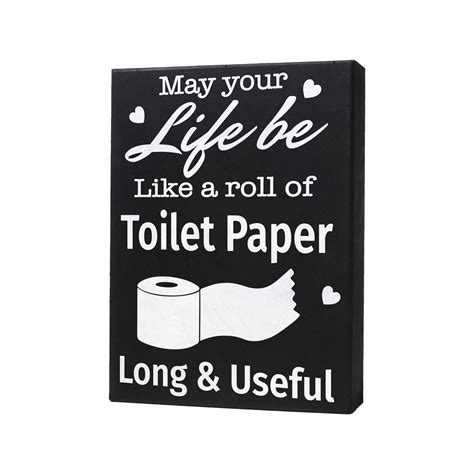 JennyGems - May Your Life Be Like Roll of Toilet Paper, Long & Useful - Funny Bathroom Decor ...