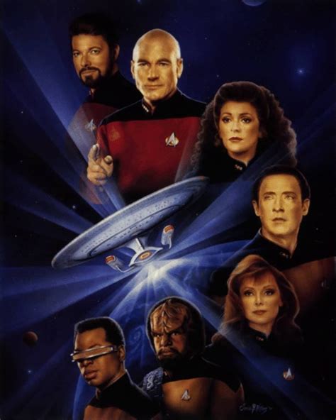 star trek tng | Star Trek-The Next Generation TNG Crew Star Trek Enterprise, Star Trek Starships ...