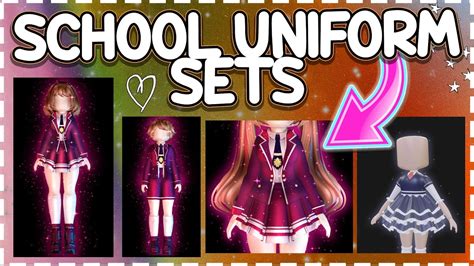 NEW School UNIFORM SET IDEAS! 🏰 Royale High - YouTube