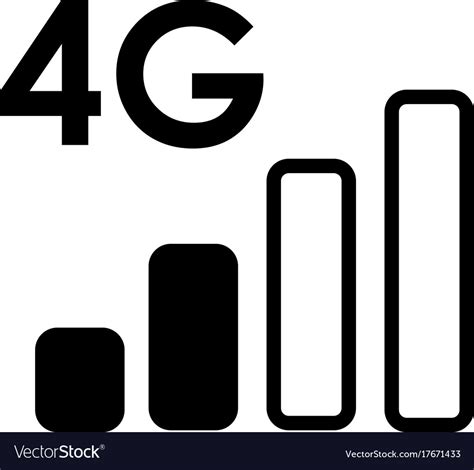 4g network icon Royalty Free Vector Image - VectorStock