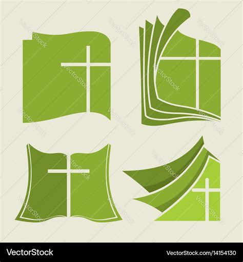 Biblical symbols set Royalty Free Vector Image