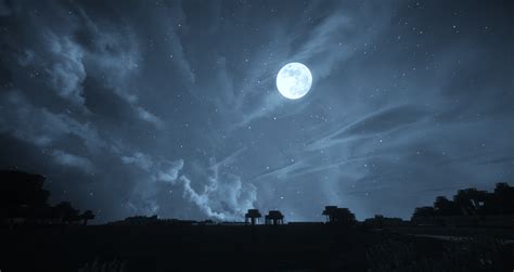 Minecraft beautiful night sky texture pack - retxs