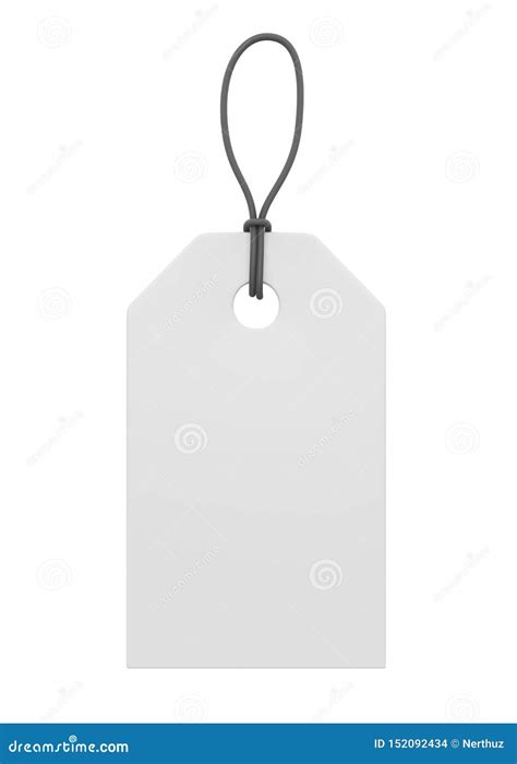 Blank Price Tag Isolated stock illustration. Illustration of design - 152092434