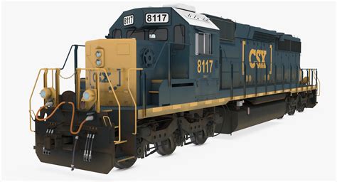 Locomotive sd40-2 train csx 3D model - TurboSquid 1514304