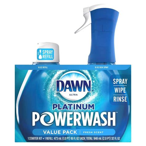 Dawn Fresh Scent Platinum Powerwash Dish Spray, Dishwashing Dish Soap ...