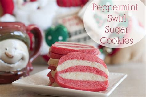 Peppermint Swirl Sugar Cookies