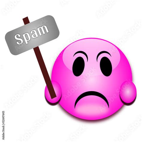 Spam icon - emoticon Stock Vector | Adobe Stock