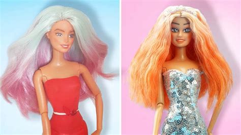 DIY Doll Hairstyles ️ 6 Amazing Barbie Hair Transformations ️ Barbie Hair Hacks - YouTube