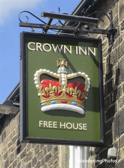 Pub sign for the Crown Inn - Addingham | Pub signs, Shop signs, Pub