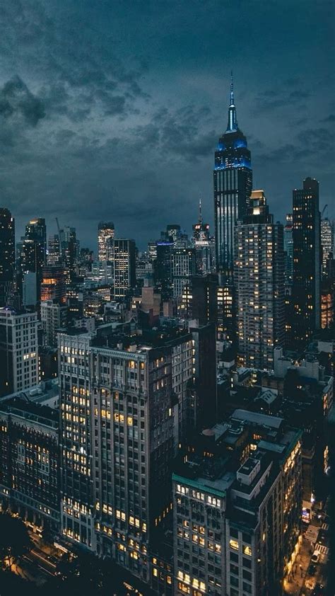 NYC | Night Aesthetic | City Lights | Aesthetic Wallpaper | Views | New york wallpaper, City ...