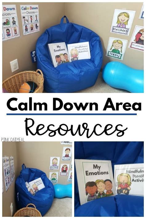 Calm Down Corner Resource Pack | Pink Oatmeal Shop | Preschool classroom setup, Special ...