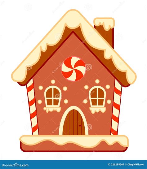 Christmas Cartoons Clip Art. Gingerbread House Clipart Vector ...