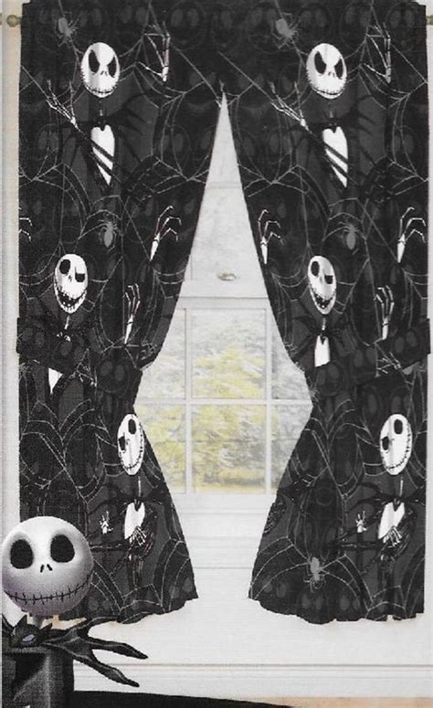 Original Nightmare Before Christmas Curtains/Drapes 4 ps set Window ...