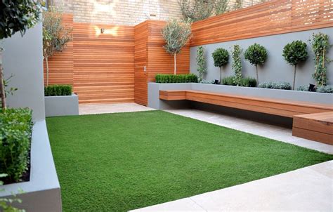 Staggering Backyard Ideas With Artificial Grass - yentua.com | Garden design london, Modern ...