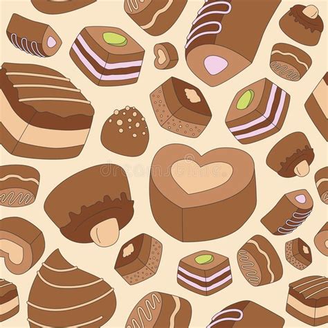 Sweet Chocolate Background 01 Stock Vector - Illustration of delicious ...