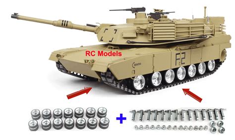 Radio Remote Control RC Tank M1A2 Abrmas Heng Long Tank 1/16 large -- Platinum