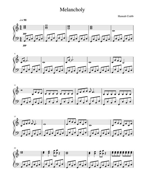 Melancholy Sheet music for Piano (Solo) | Musescore.com