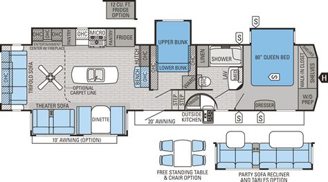 Big Sky RV, Inc. | Travel trailer floor plans, Rv floor plans, Floor plans