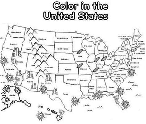 Maps Coloring Pages USA : Bulk Color in 2022 | Homeschool social studies, 4th grade social ...