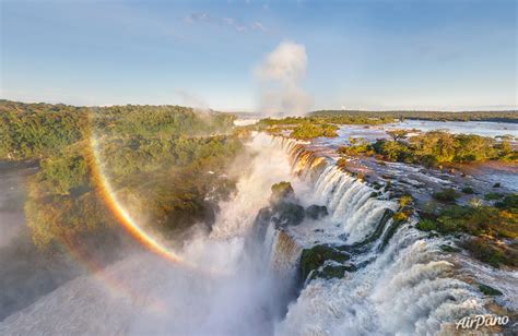 Rainbow above Iguazu Falls