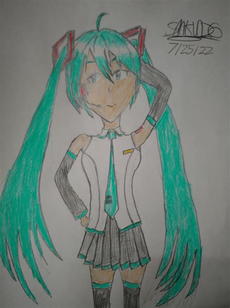 Just a simple drawing of Hatsune Miku I did. Not much else other than ...