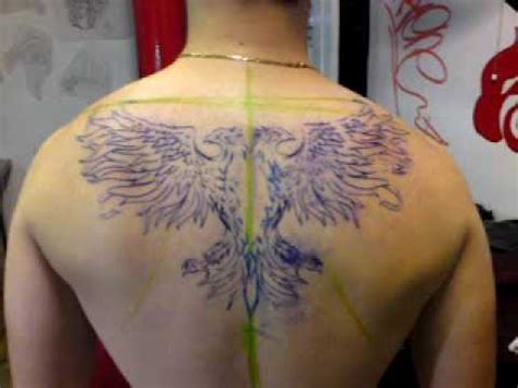 Men’s Albanian Eagle Back Tattoo