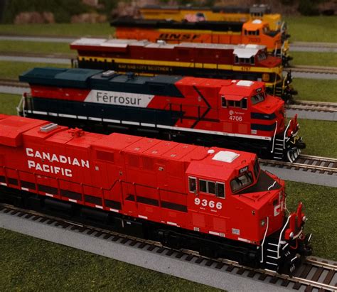 Now arriving at a MTH Dealer near you MTH HO ES44AC Diesels in Canadian Pacific, Ferrosur ...