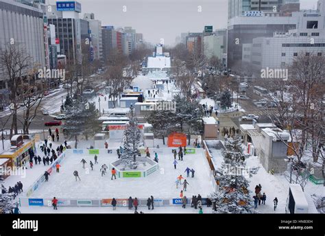 Sapporo snow festival,snow,Odori Park, Sapporo, Hokkaido, Japan Stock ...