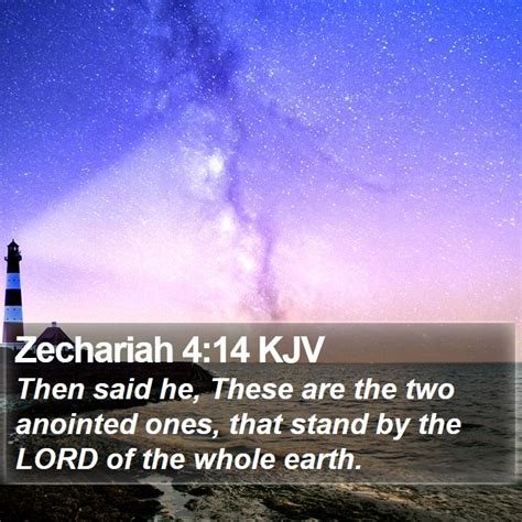 Zechariah 4 Scripture Images - Zechariah Chapter 4 KJV Bible Verse Pictures