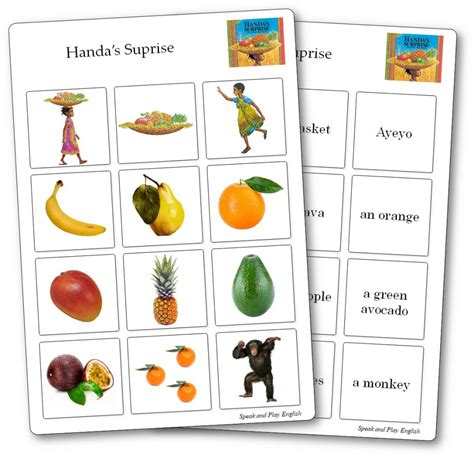 "Handa's Surprise" by Eileen Browne: Printable Activities and ...