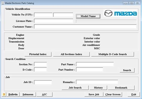 Mazda Electronic Parts Catalog EU 2018