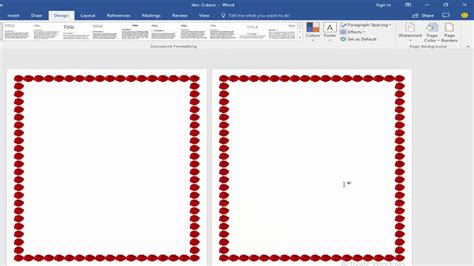 How to Customize Page Border in Microsoft Word Document 2017 - YouTube