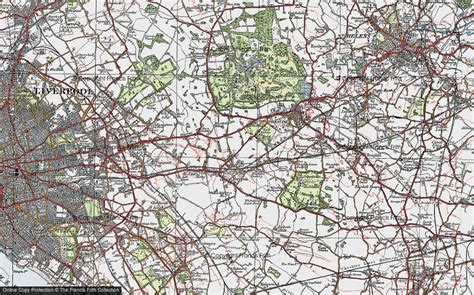 Historic Ordnance Survey Map of Huyton, 1923 - Francis Frith