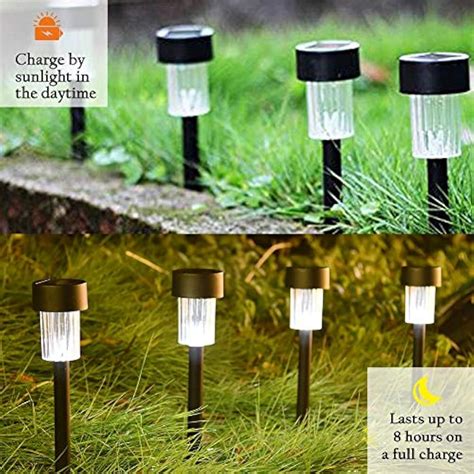 11 Pack Solar Powered LED Lights, Outdoor Walkway Light, Decor Pathway Garden | eBay